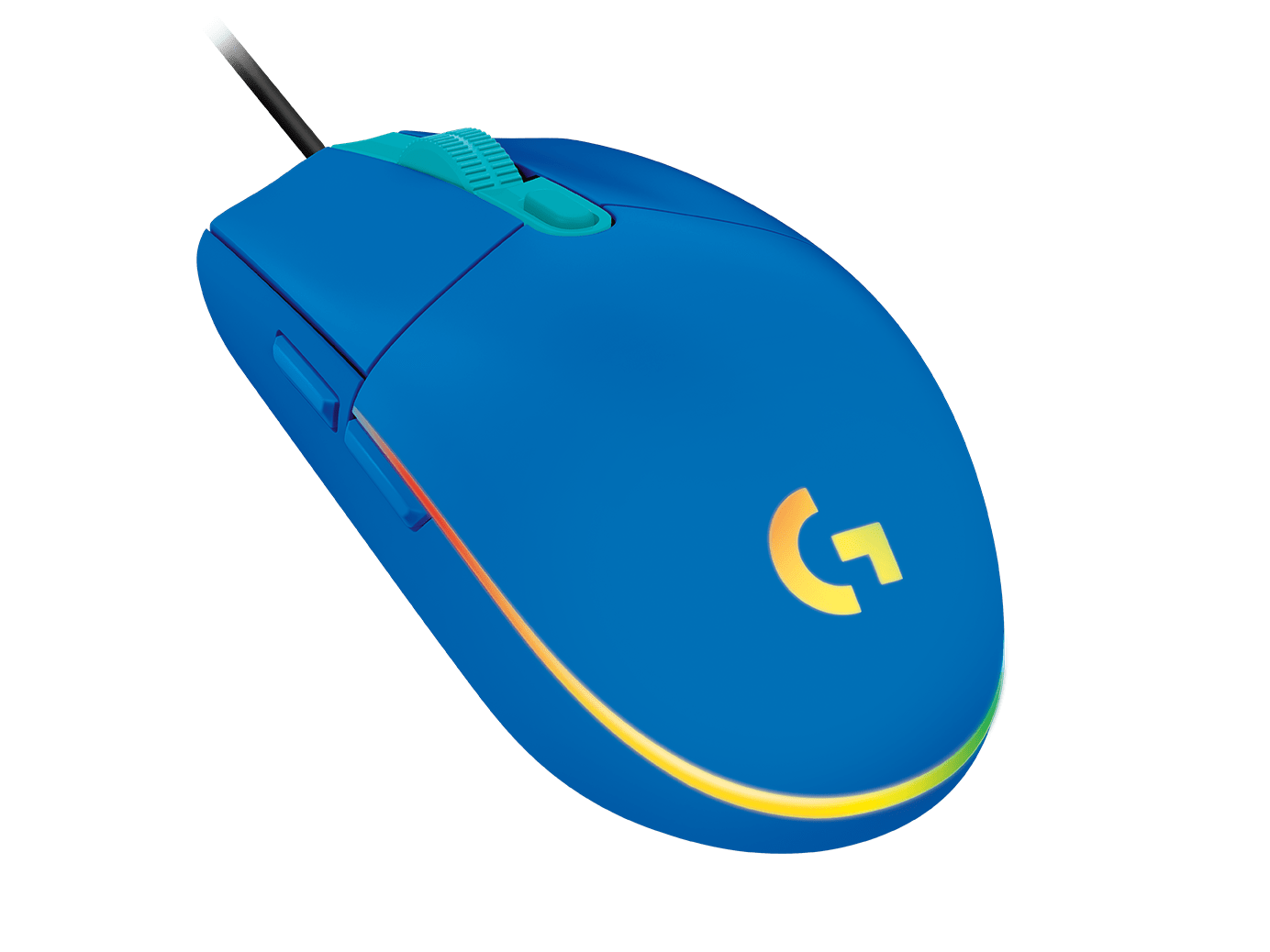 Геймърска мишка Logitech G102 LightSync, RGB, Оптична, Жична, USB, Син thumbnail 2