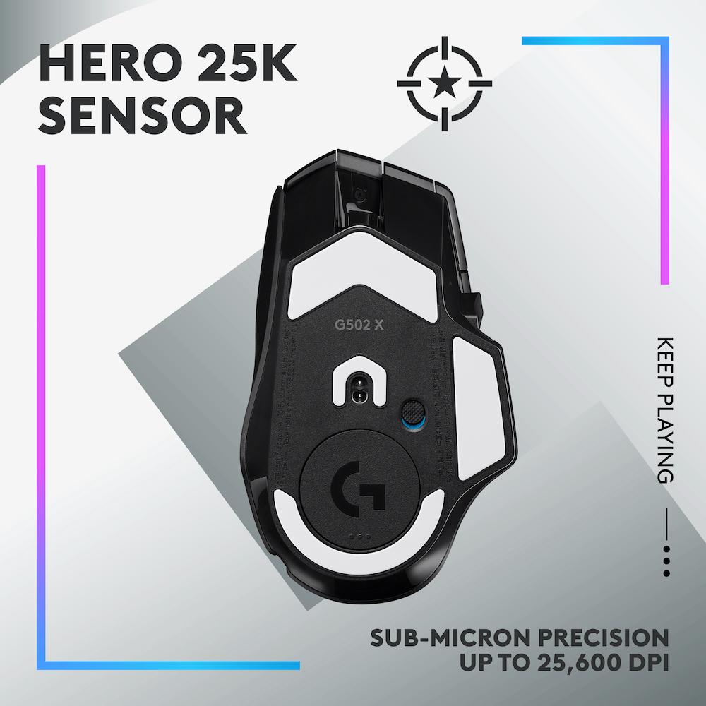 Геймърска мишка Logitech G502 X Plus Black Lightsync RGB thumbnail 3