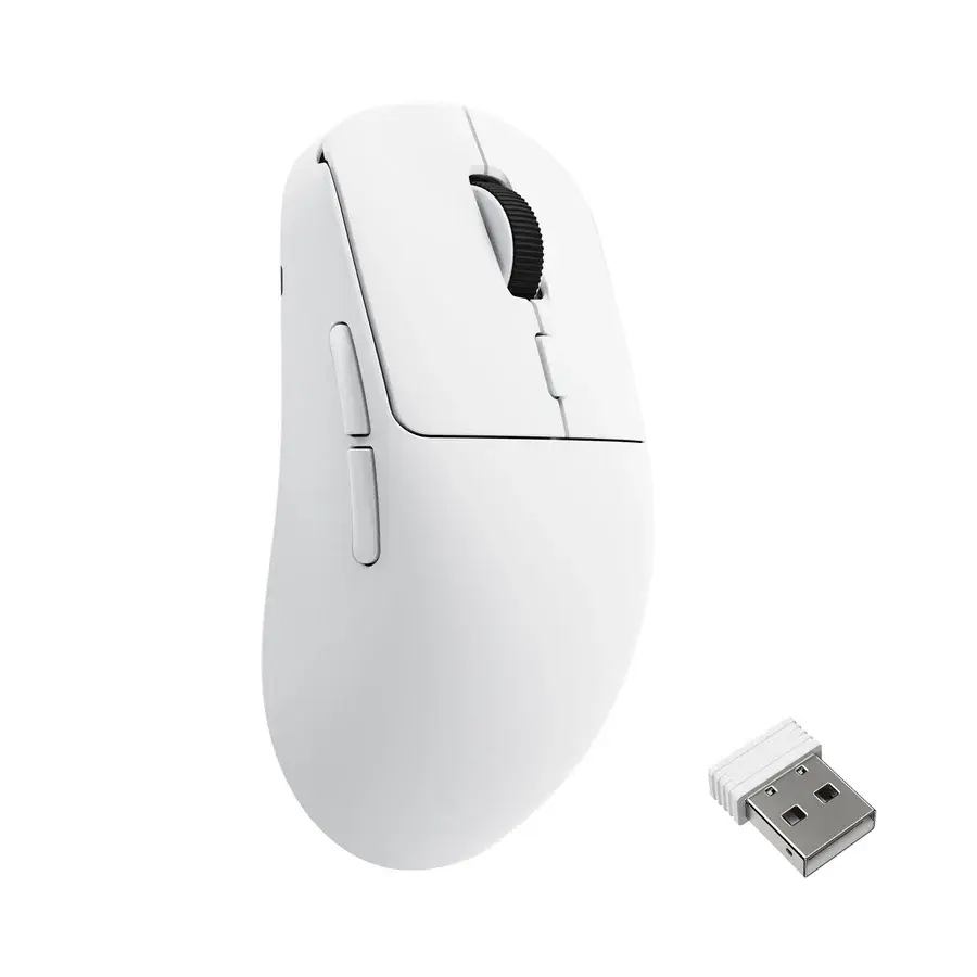 Геймърска Безжична мишка Lemokey G2 8K, Matte White thumbnail 1