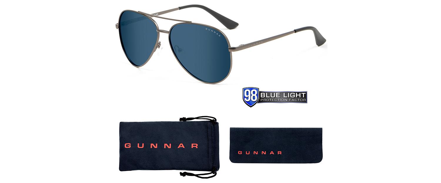 Компютърни очила GUNNAR Maverick Gunmetal Onyx, Sun, Черен thumbnail 3