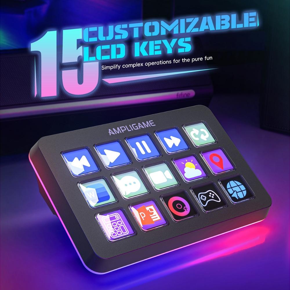 Контролер Fifine D6 Stream 15 Customized Keys and Software thumbnail 4