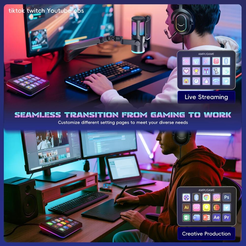 Контролер Fifine D6 Stream 15 Customized Keys and Software thumbnail 6