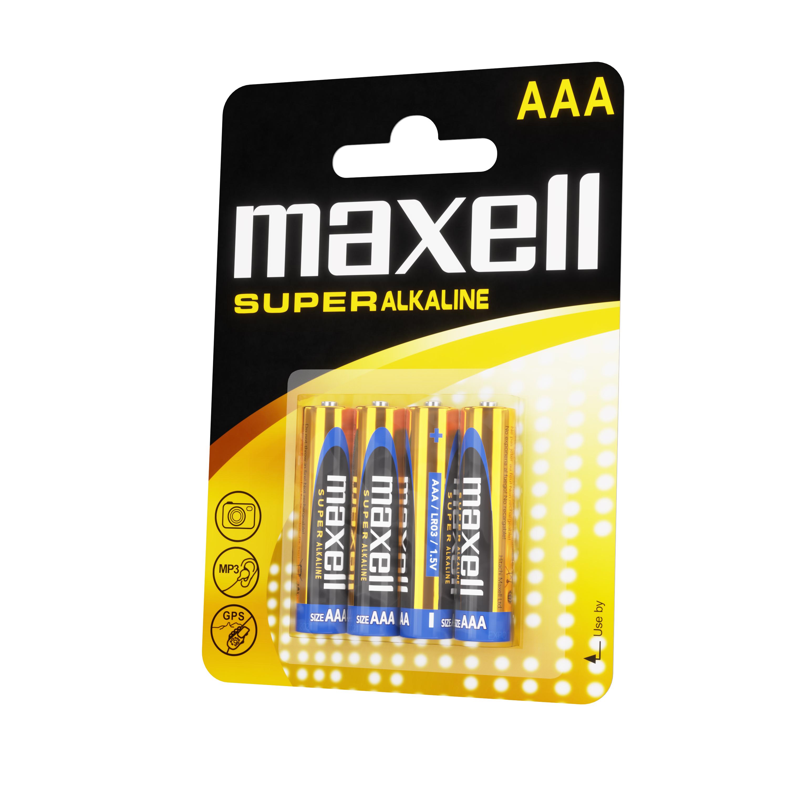 Супералкални батерии MAXELL LR03 XL /4 бр. в опаковка/ 1.5V thumbnail 1