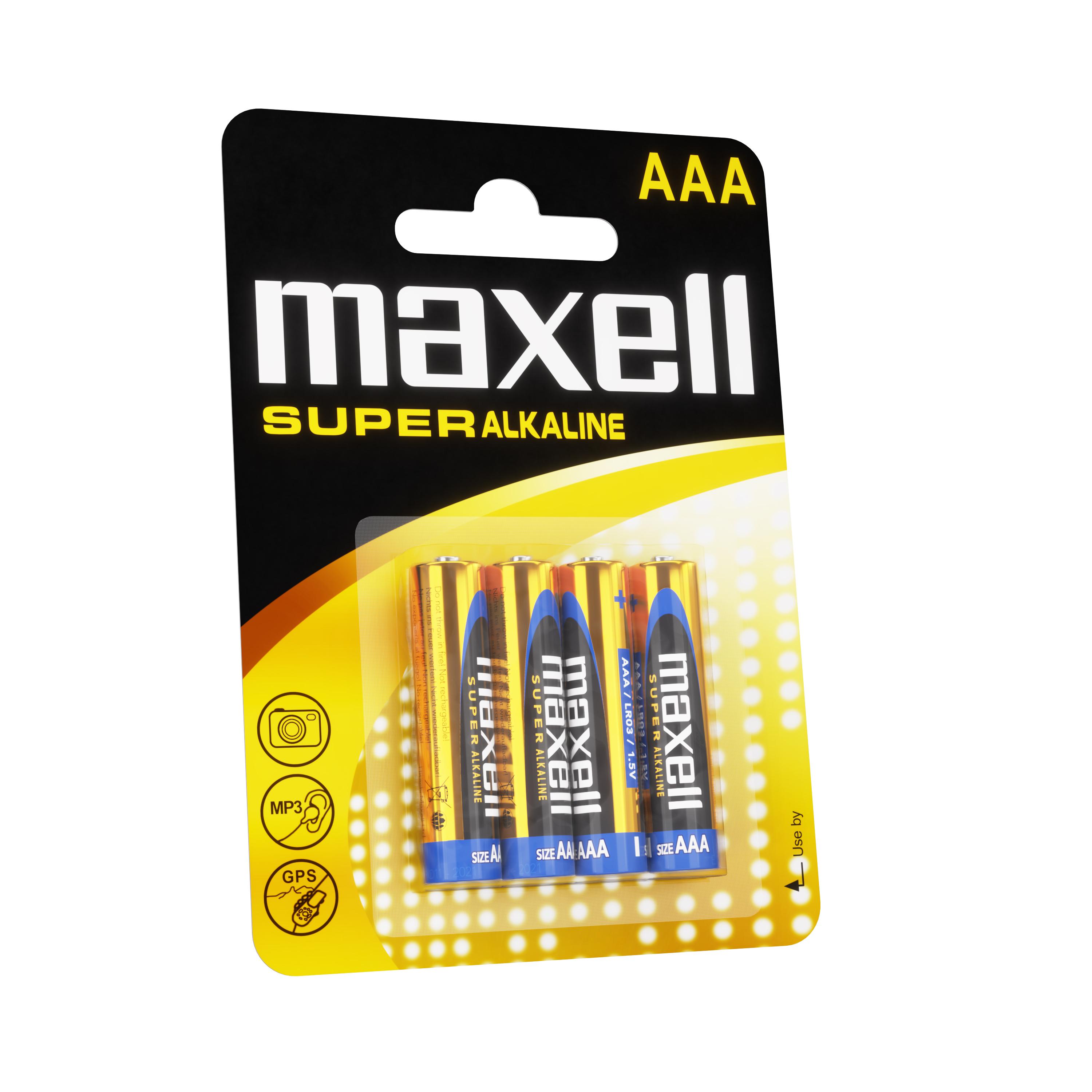 Супералкални батерии MAXELL LR03 XL /4 бр. в опаковка/ 1.5V thumbnail 3
