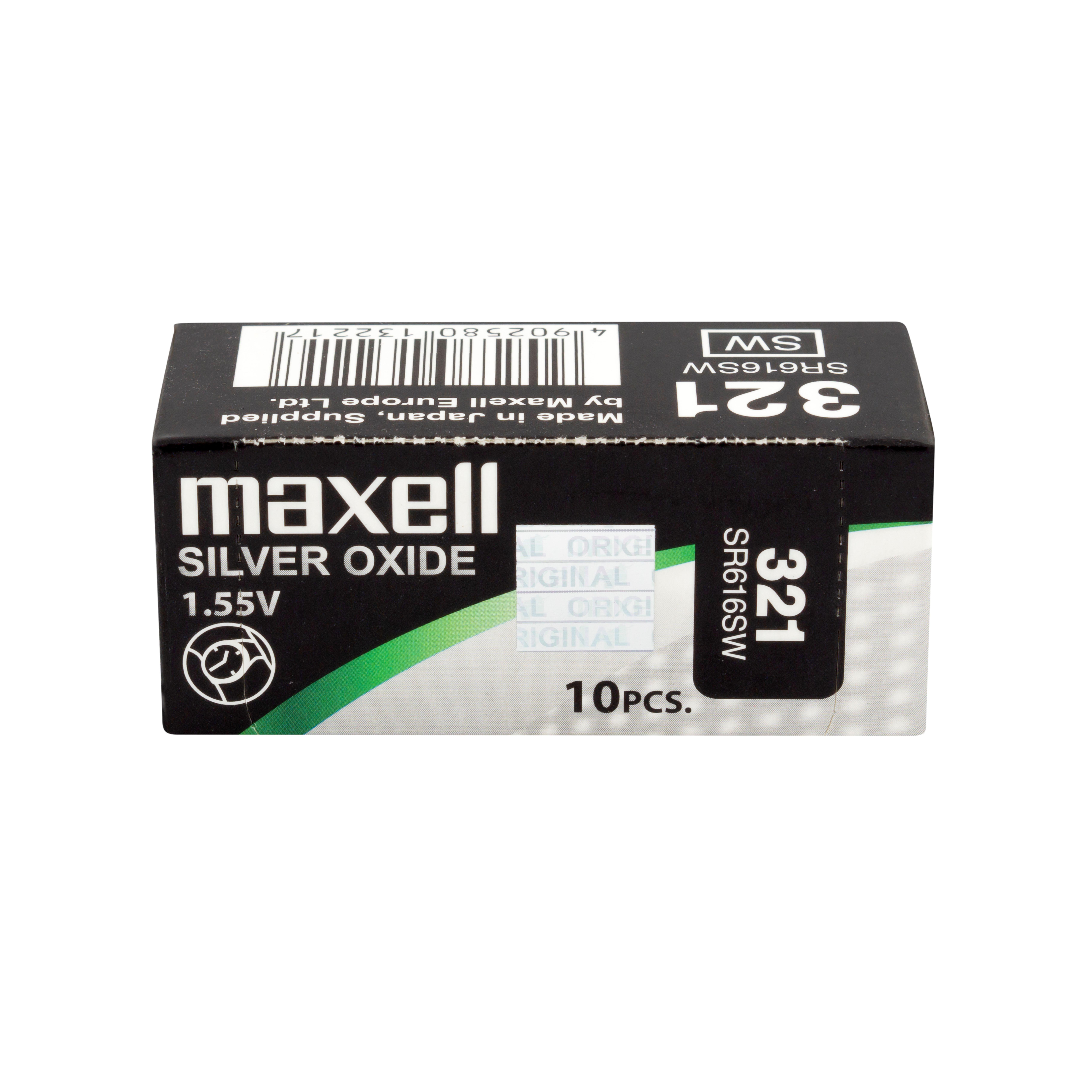 Бутонна батерия сребърна MAXELL SR616 SW /321/  1.55V thumbnail 1