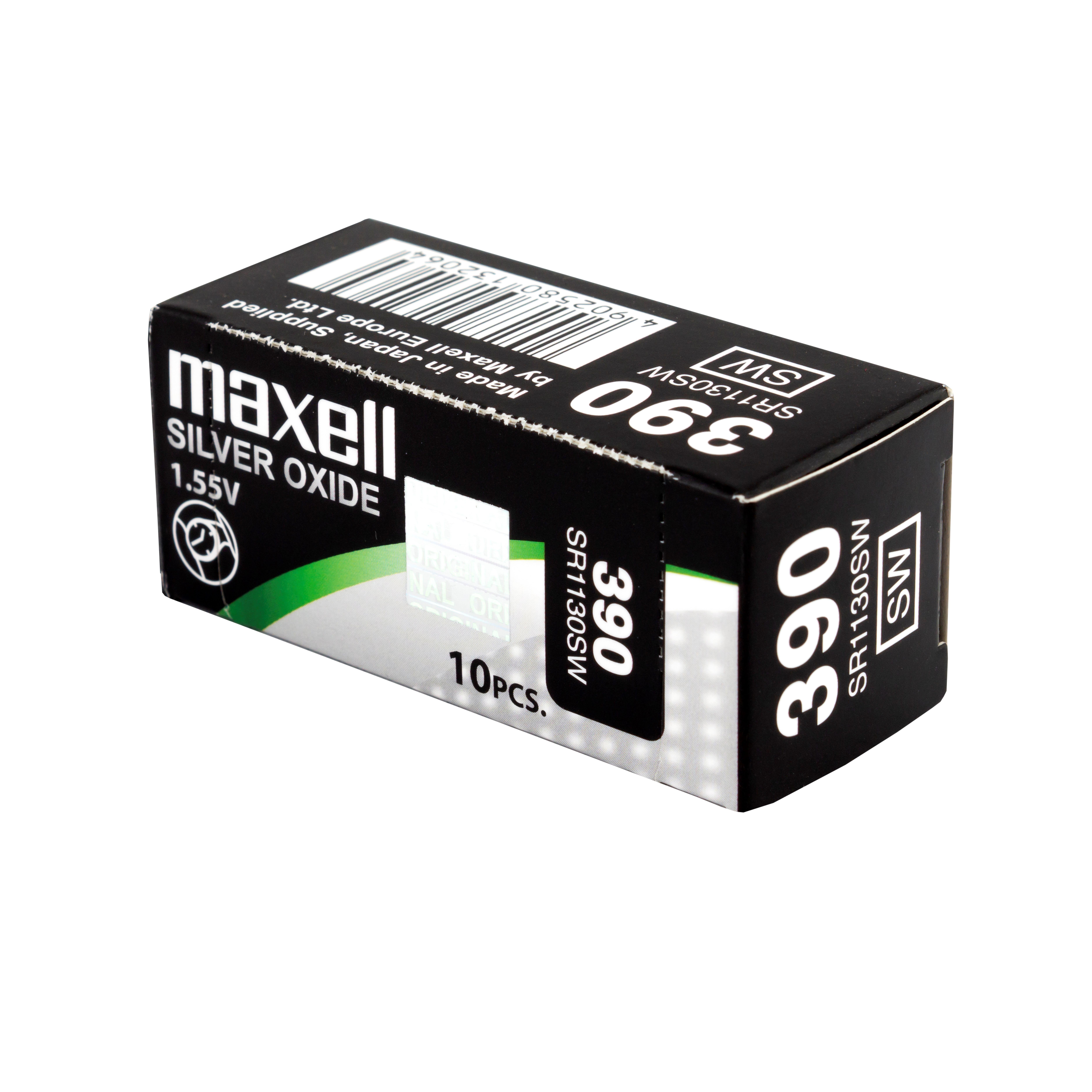 Бутонна батерия сребърна MAXELL SR1130 SW /AG10/ 389/390/  1.55V thumbnail 2